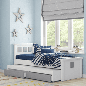 מיטת יחיד נפתחת + משטח שינה נוסף ו- 2 מגירות – דגם רותם קוביות