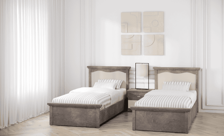מיטה יהודית הכוללת ארגז מצעים – דגם ASNAT - אוליווד חנות רהיטים